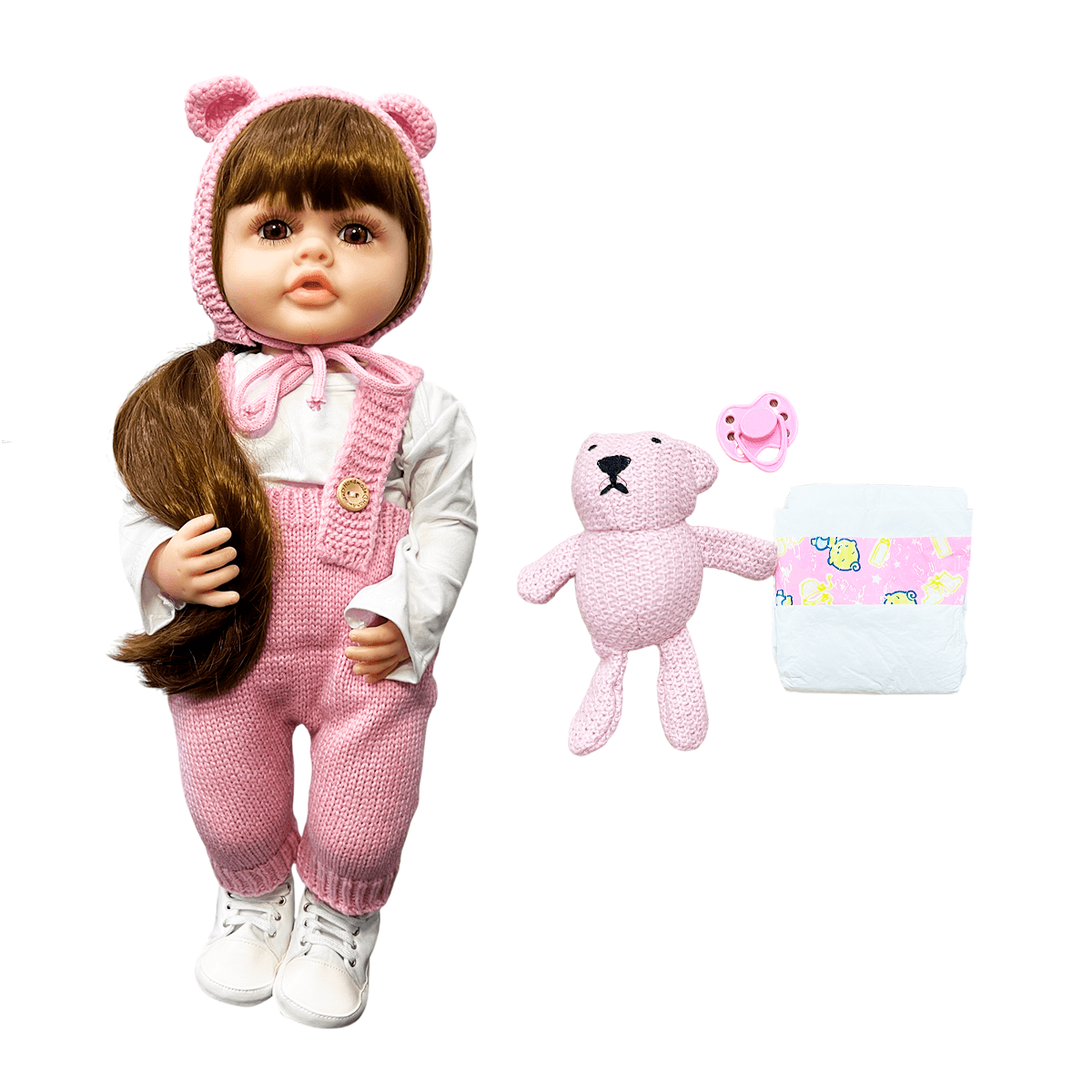 Miniatura 5 de Muñeca Bebé Realista Didáctica AD2204-1